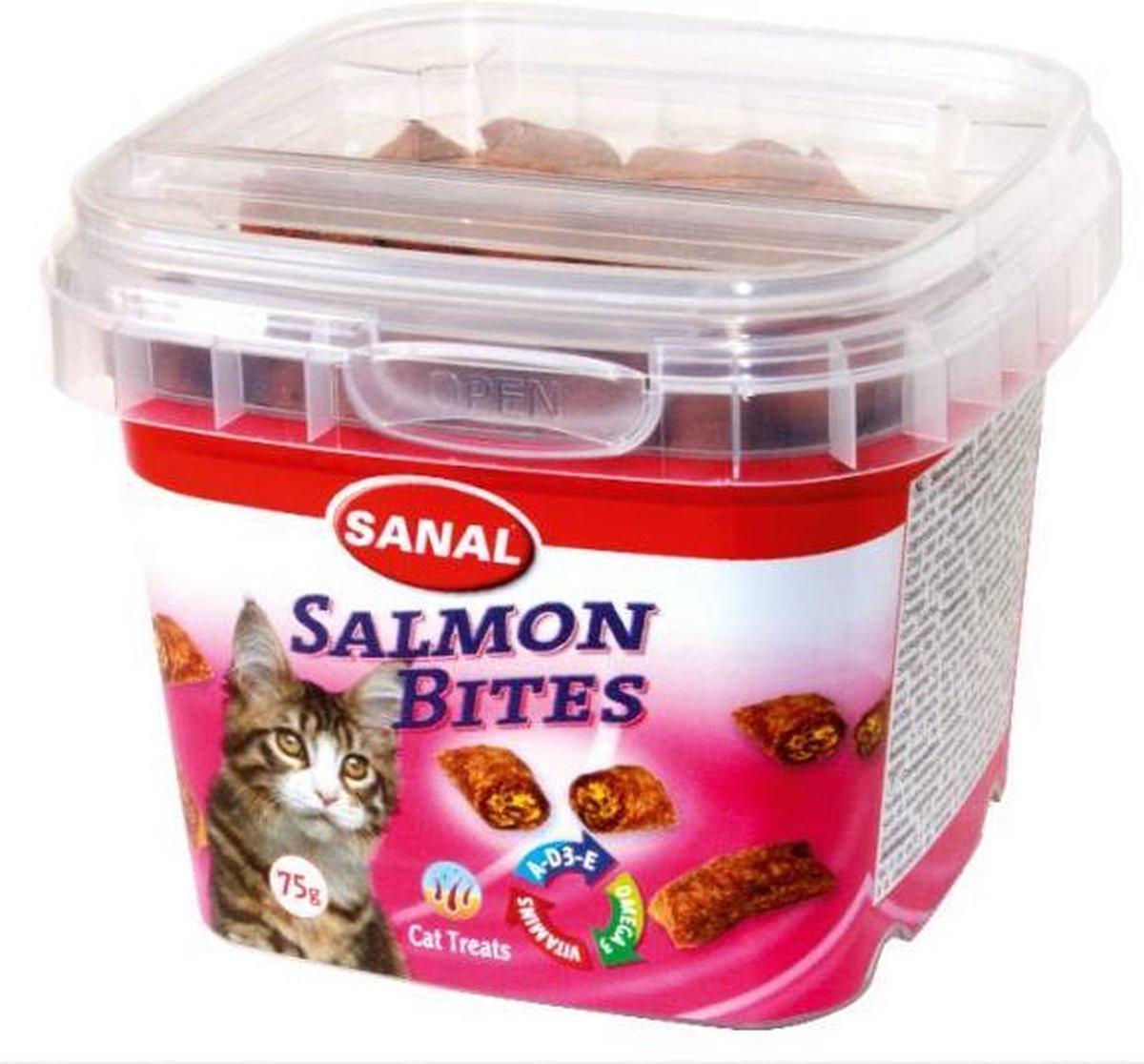 Sanal Salmon Bites - Kattensnack - Zalm 75 g