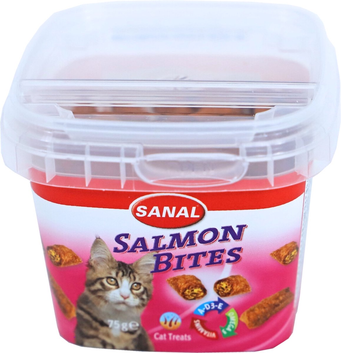 Sanal Salmon Bites - Kattensnack - Zalm 75 g