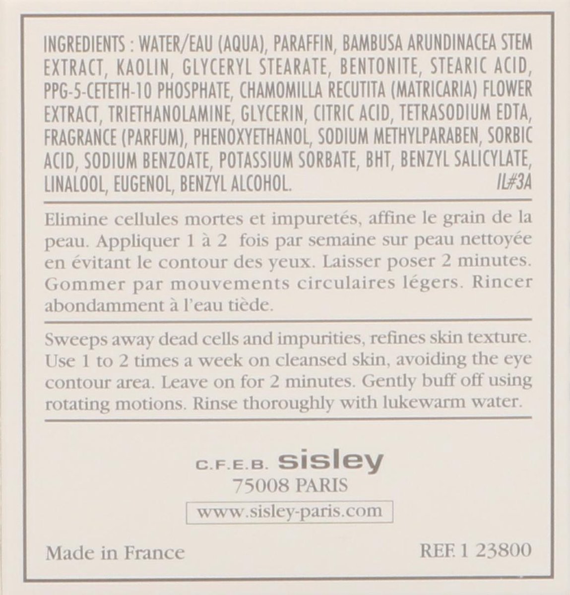 Sisley Pot Crème Gommage Gezichtsscrub 50ml