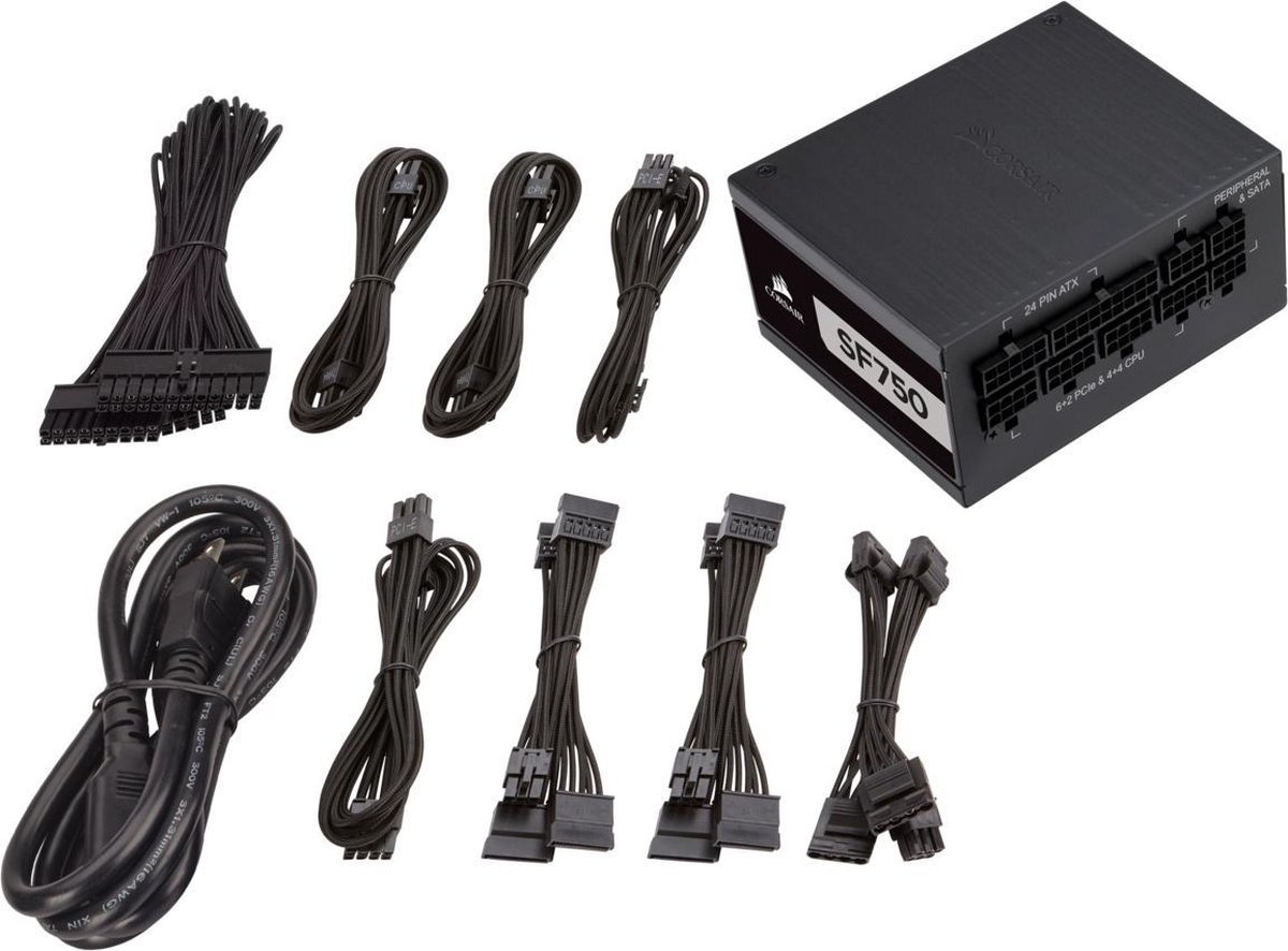 Corsair SF750 power supply unit 750 W SFX - Zwart