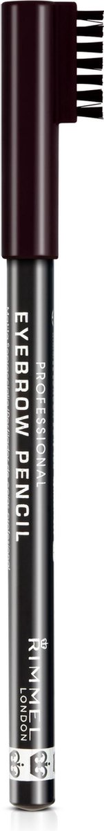 Rimmel 004 - Black Brown Professional Eyebrow Pencil Wenkbrauwpotlood - Zwart