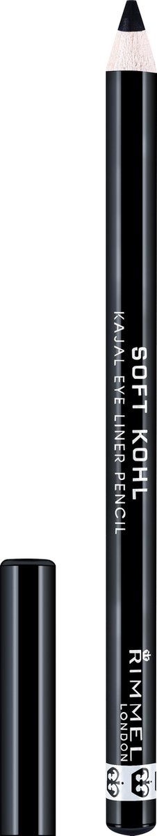 Rimmel 061 - Jet Black Soft Kohl Kajal Eye Pencil Oogpotlood 1.2 g - Zwart