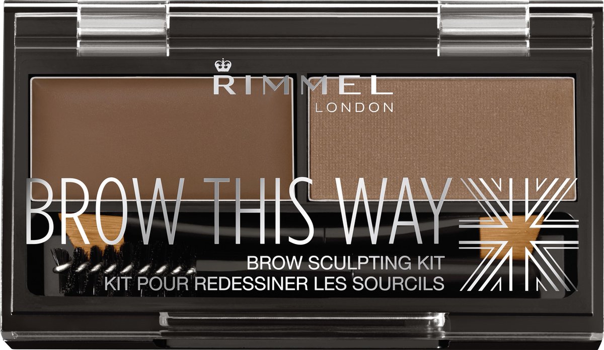 Rimmel Medium Brown Brow this Way Eyebrow Kit Wenkbrauwpoeder 3.27 g