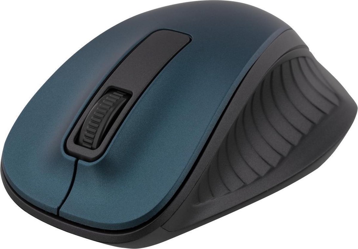 Deltaco MS-708 Draadloze optische muis 1200 DPI - Ergonomisch - - Blauw