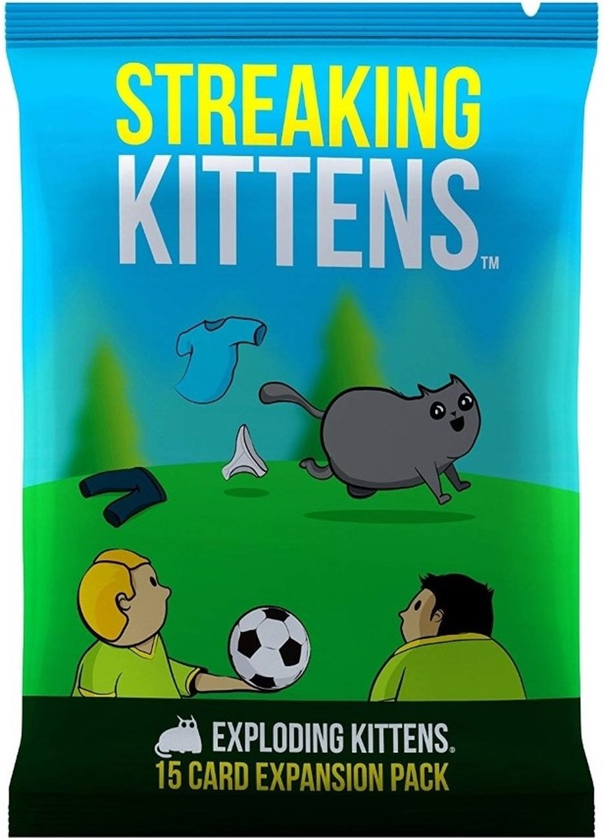 Asmodee Exploding Kittens kaartspel Streaking Kittens - uitbreiding (en) - Groen