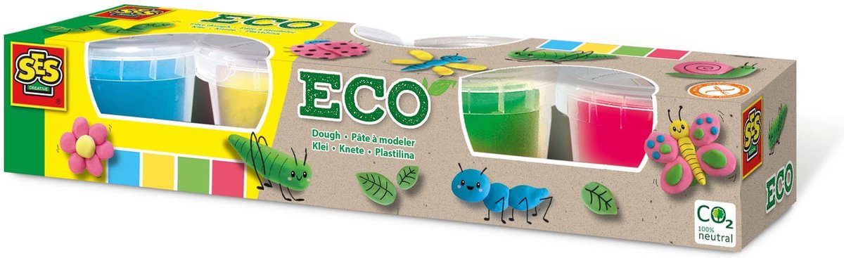 ECO klei multicolor 4x90gr