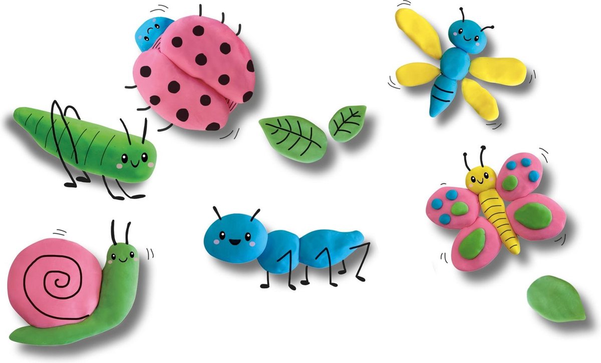 ECO klei multicolor 4x90gr