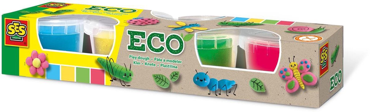 ECO klei multicolor 4x90gr