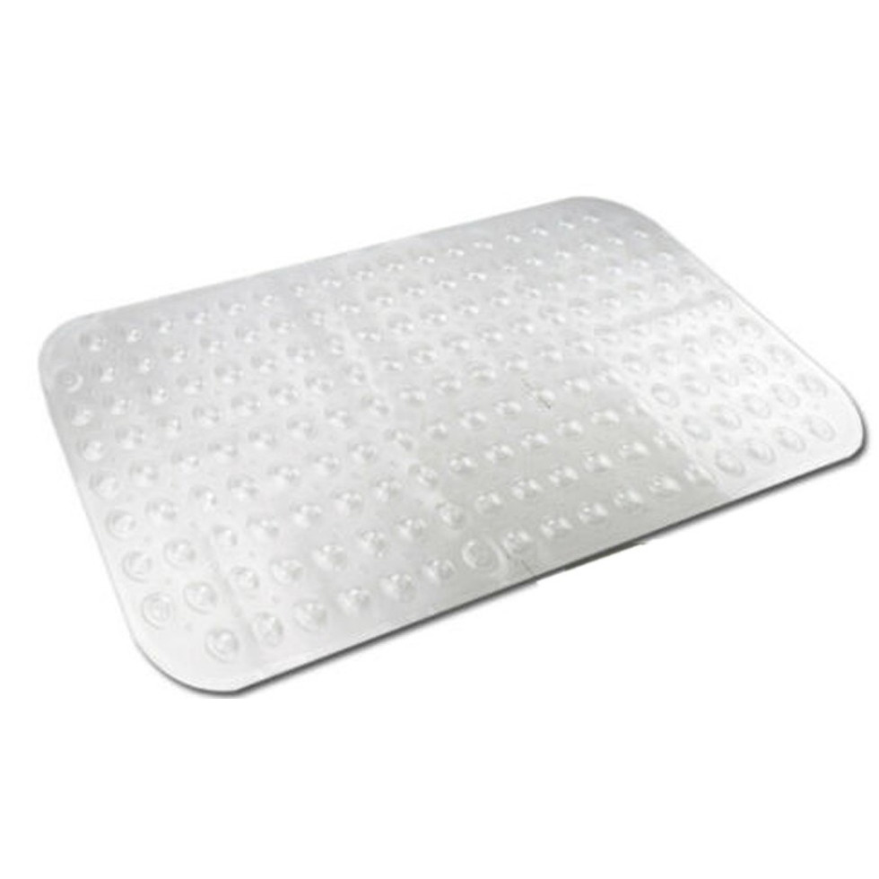 Transparante antislip badmat / douchemat 52 x 53 cm - Douchematten/badmatten - Badkamer accessoires matten