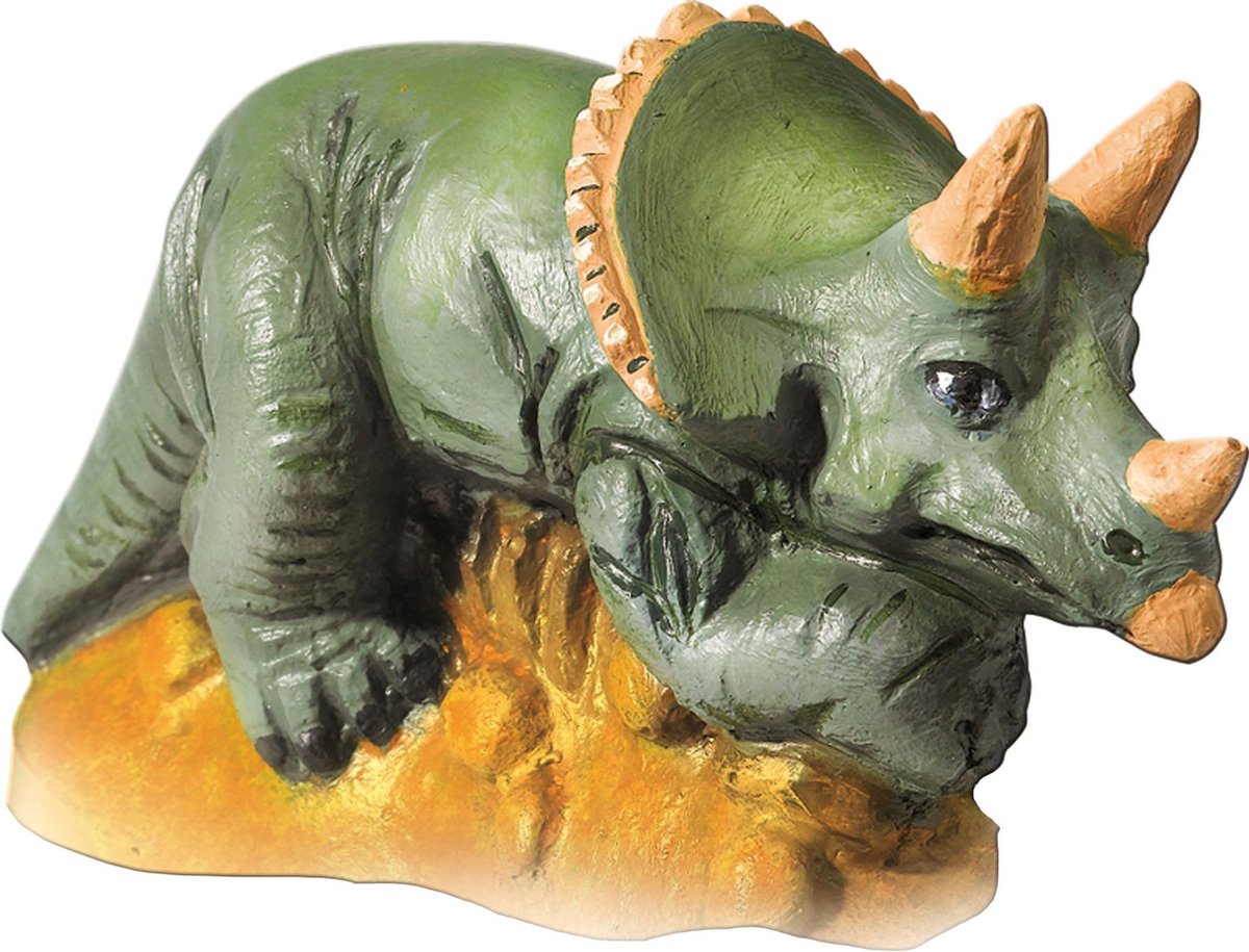 Ses gips gieten en schilderen dino's