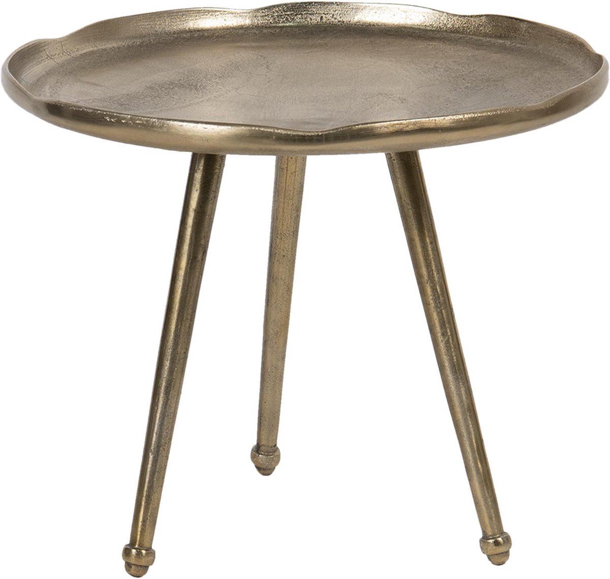Clayre & Eef bijzettafel Ø 70x50 cm 50425L - Goud