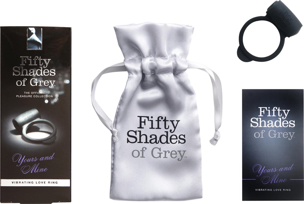 FIFTY SHADES Yours and Mine - Vibrating Love Ring - Zwart