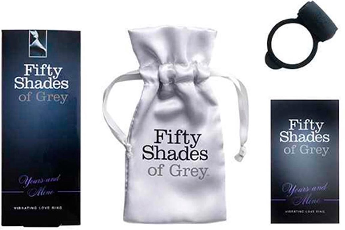 FIFTY SHADES Yours and Mine - Vibrating Love Ring - Zwart