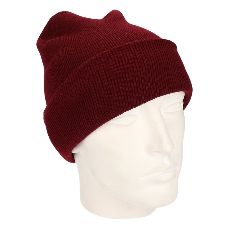 Beechfield Basic winter muts bordeaux - Rood