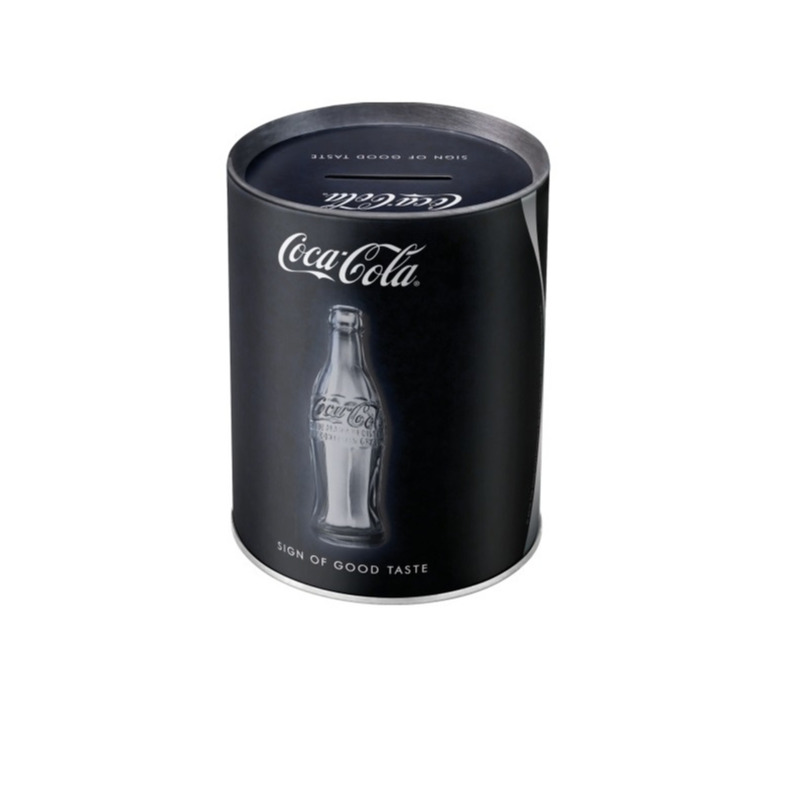 Coca Cola spaarpot 10 x 13 cm - spaarpotten - Zwart