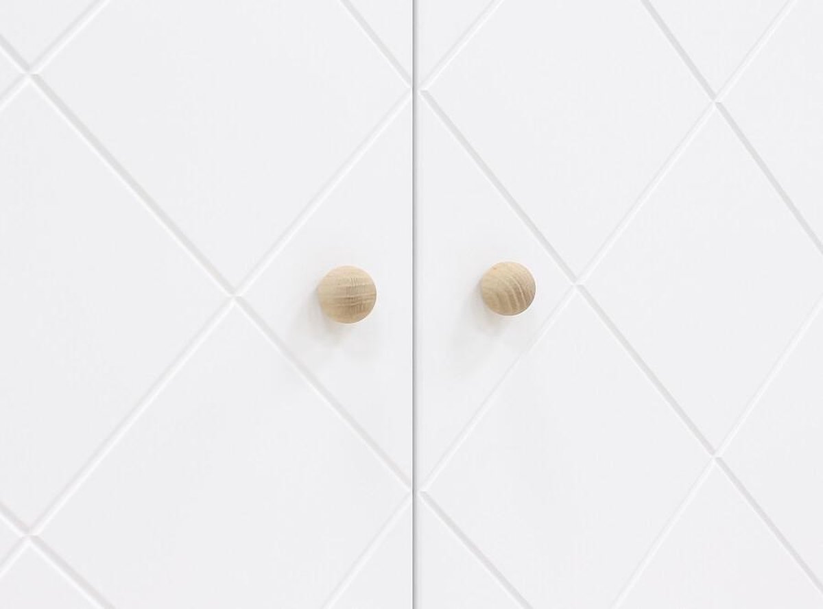 Bopita Paris 2-deurskast -/Eiken - Wit