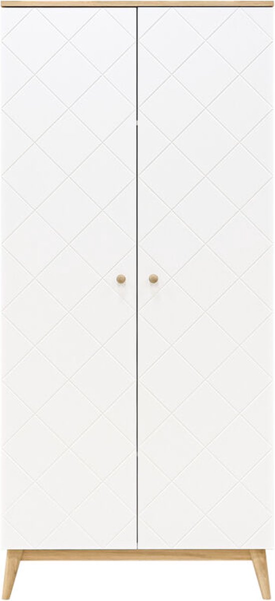 Bopita Paris 2-deurskast -/Eiken - Wit