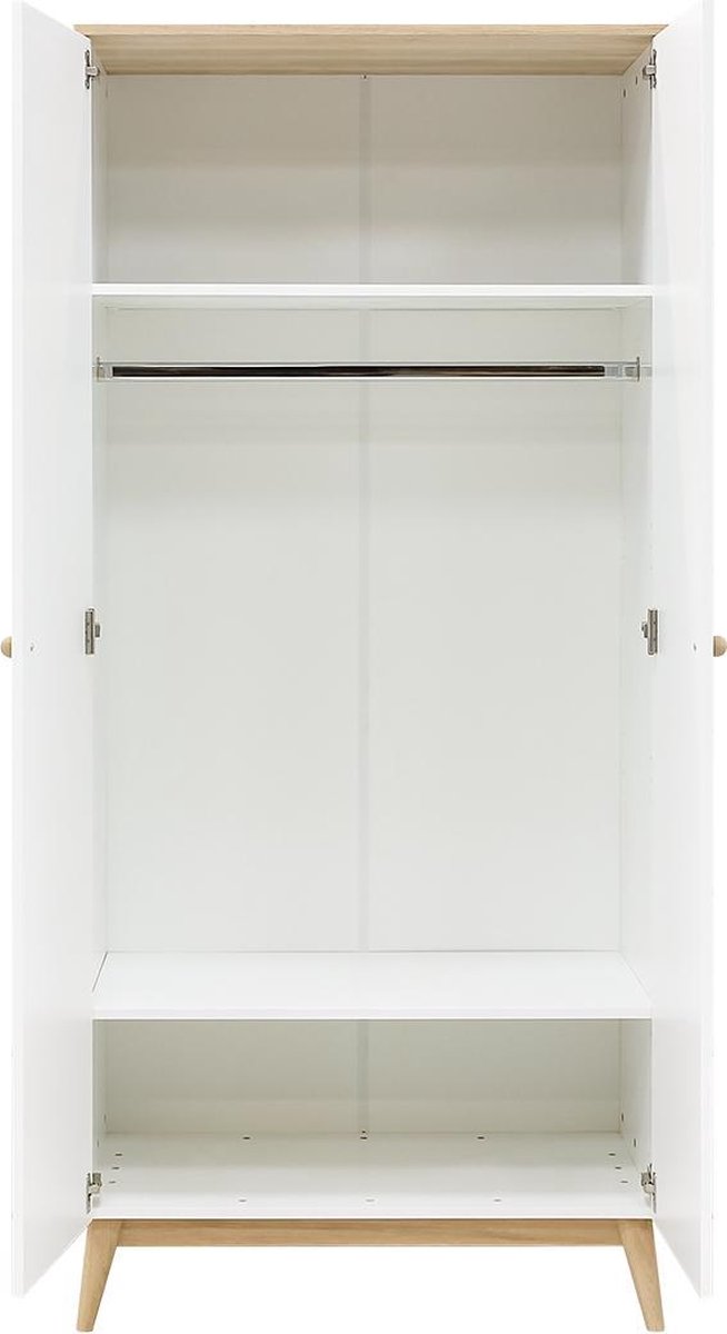 Bopita Paris 2-deurskast -/Eiken - Wit