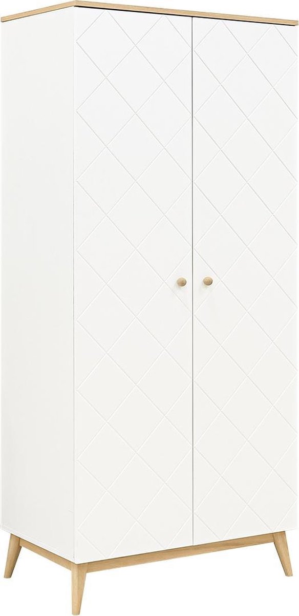 Bopita Paris 2-deurskast -/Eiken - Wit