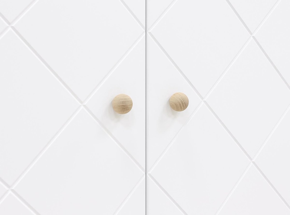 Bopita Paris 2-deurskast -/Eiken - Wit