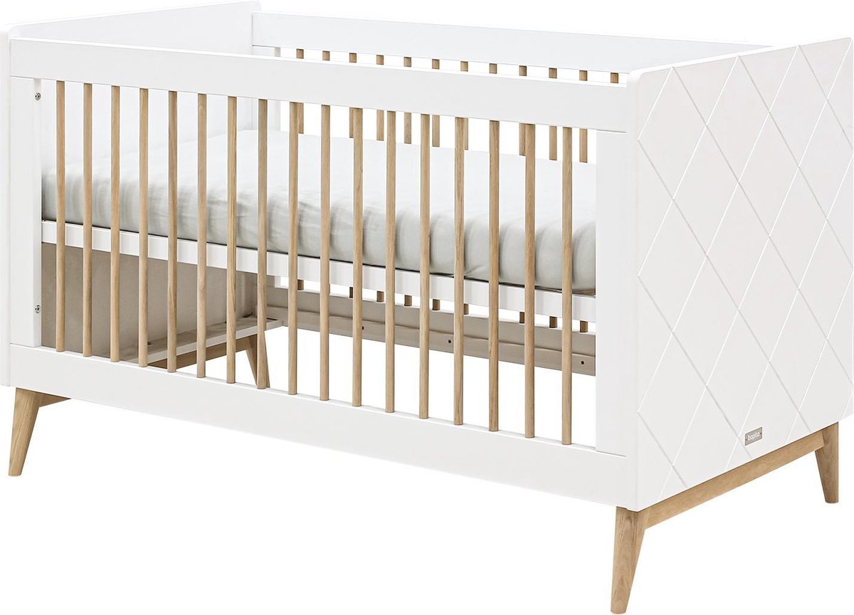 Bopita Paris Bedbank - 70 x 140 cm/Eiken - Wit