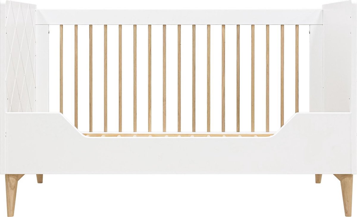 Bopita Paris Bedbank - 70 x 140 cm/Eiken - Wit