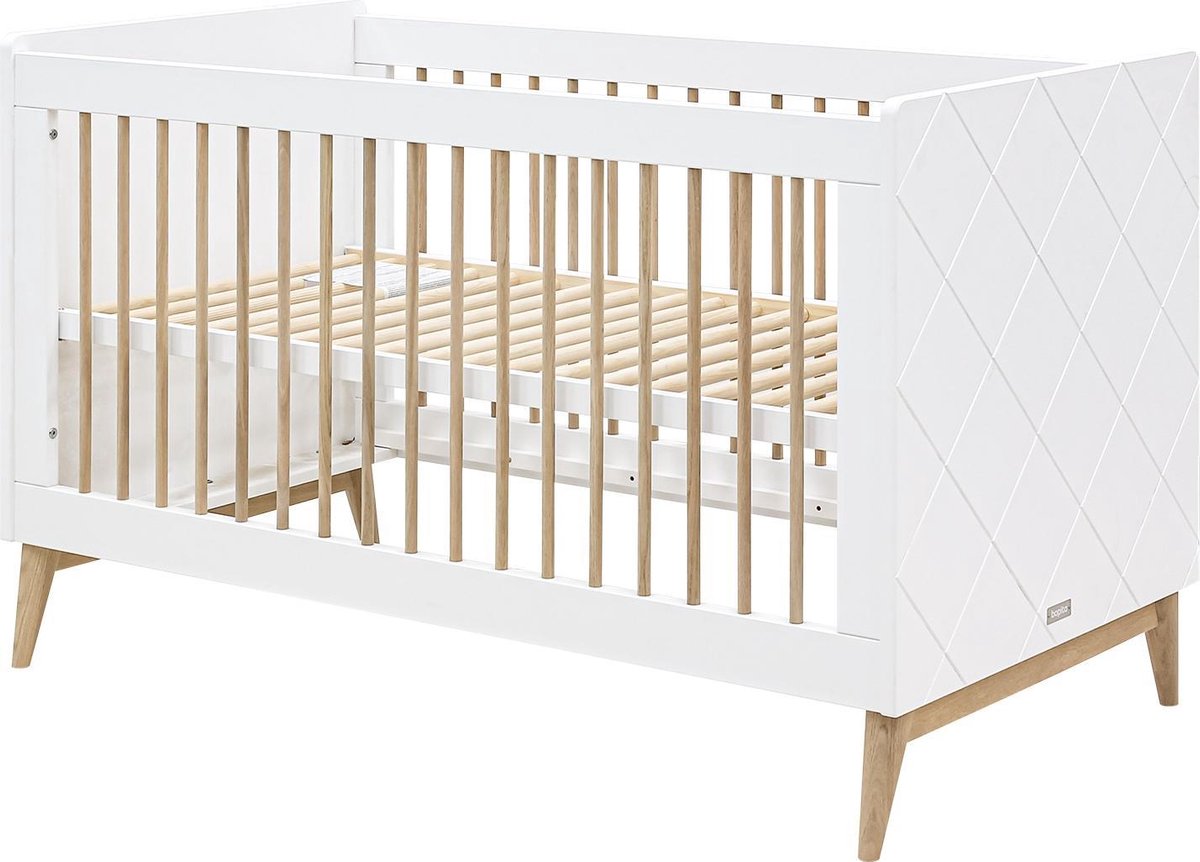 Bopita Paris Bedbank - 70 x 140 cm/Eiken - Wit