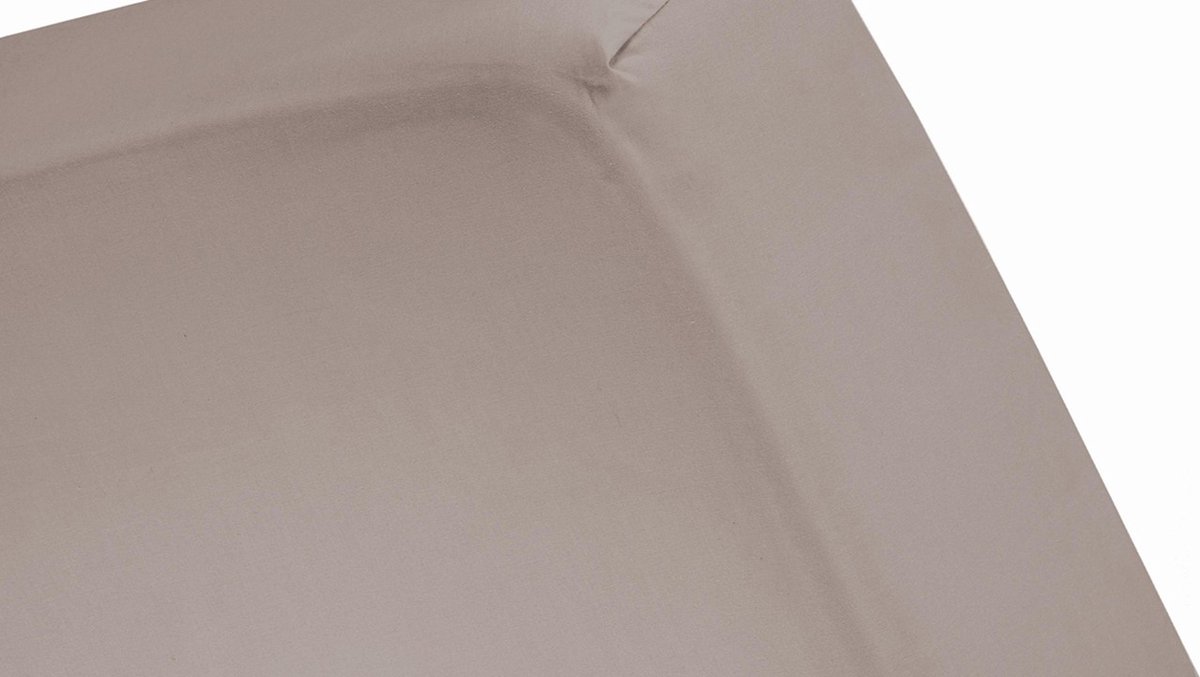 Cinderella Hoeslaken Basic Katoen 30cm Hoekhoogte - taupe - Bruin