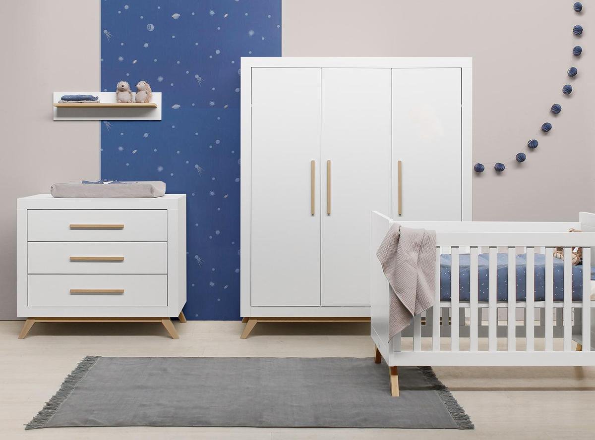 Bopita Fenne 3-Deurskast -/Naturel - Wit