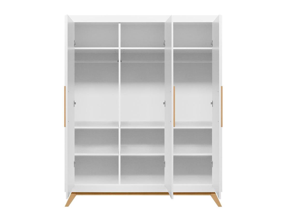 Bopita Fenne 3-Deurskast -/Naturel - Wit