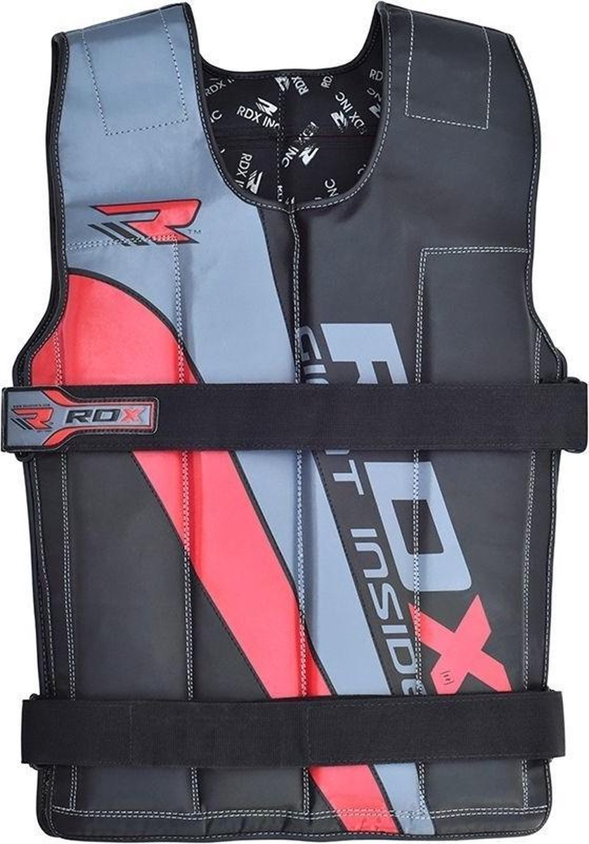 RDX Sports RDX R1 Gewichtsvest - / Rood - Verstelbaar van 10 tot 18 kg - Zwart