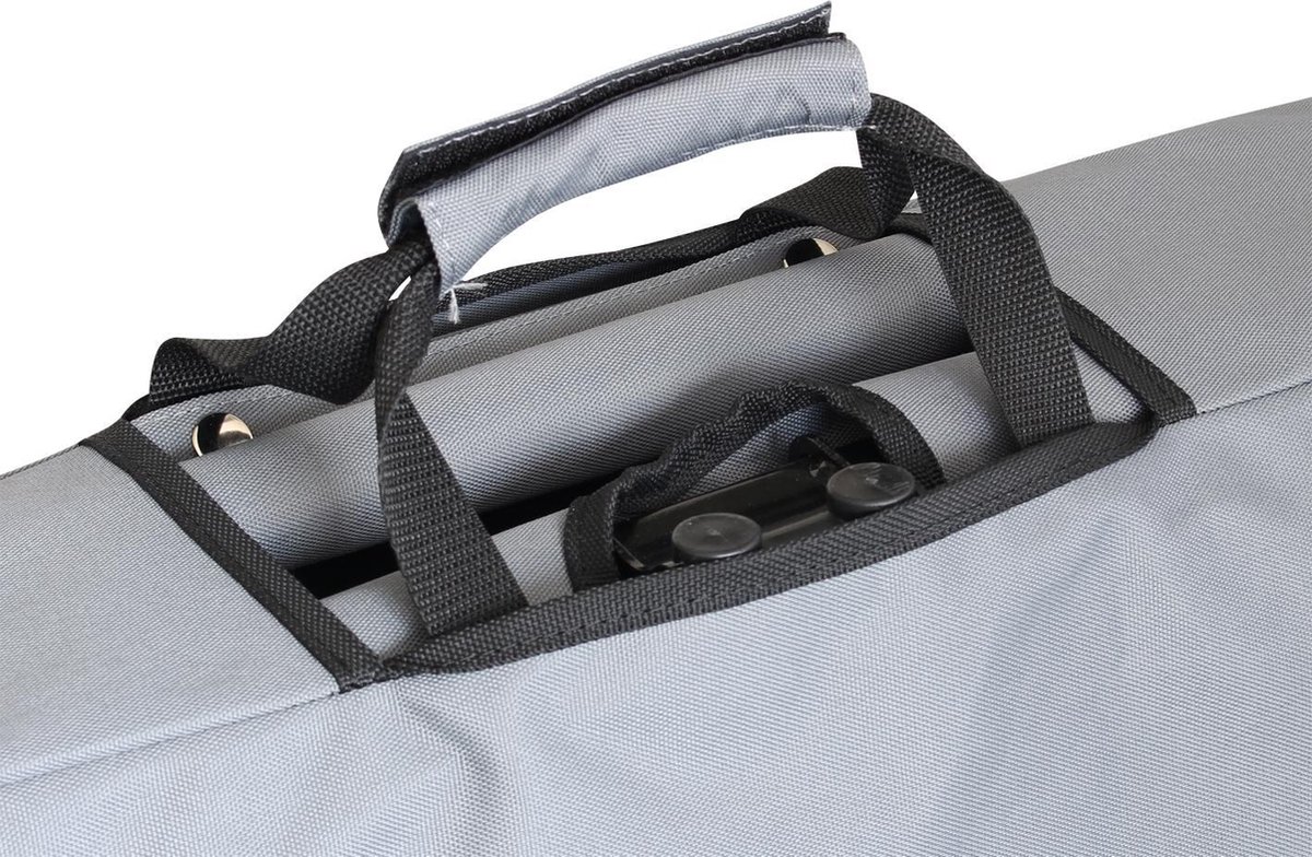 Eurotrail bolderwagen Sunny opvouwbaar 86 x 47 cm staal - Grijs