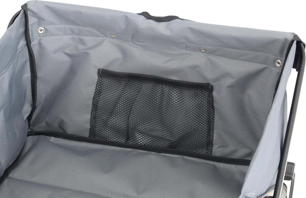 Eurotrail bolderwagen Sunny opvouwbaar 86 x 47 cm staal - Grijs