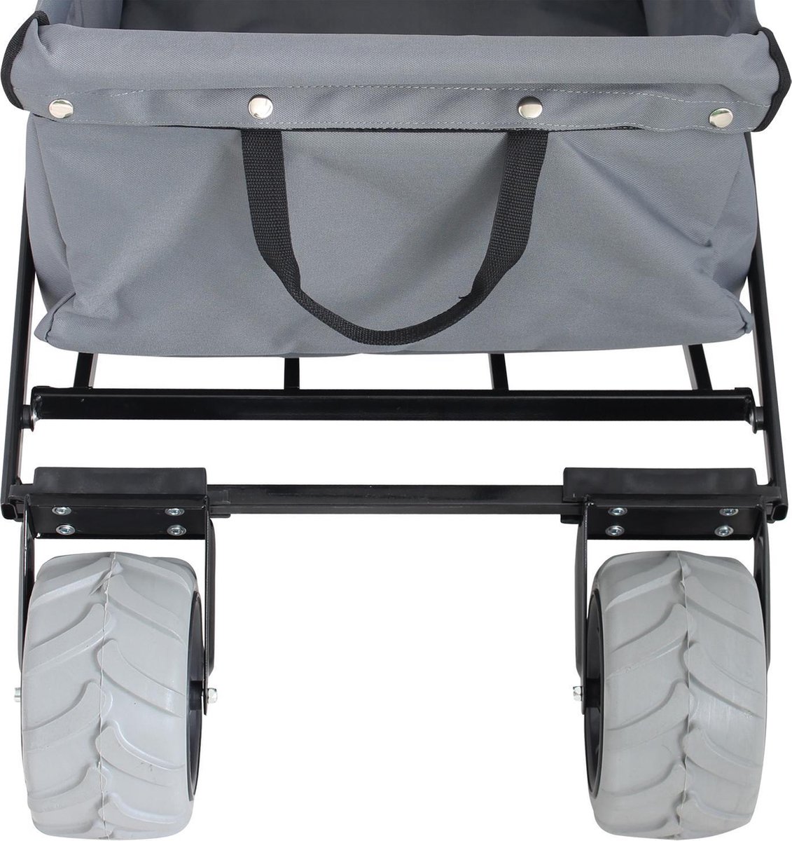 Eurotrail bolderwagen Sunny opvouwbaar 86 x 47 cm staal - Grijs