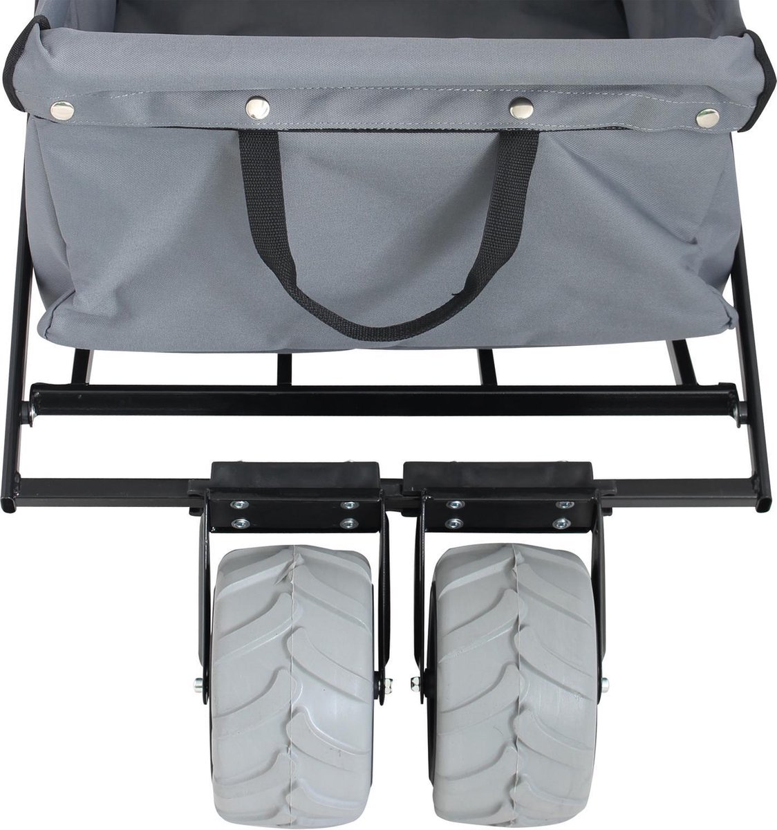 Eurotrail bolderwagen Sunny opvouwbaar 86 x 47 cm staal - Grijs