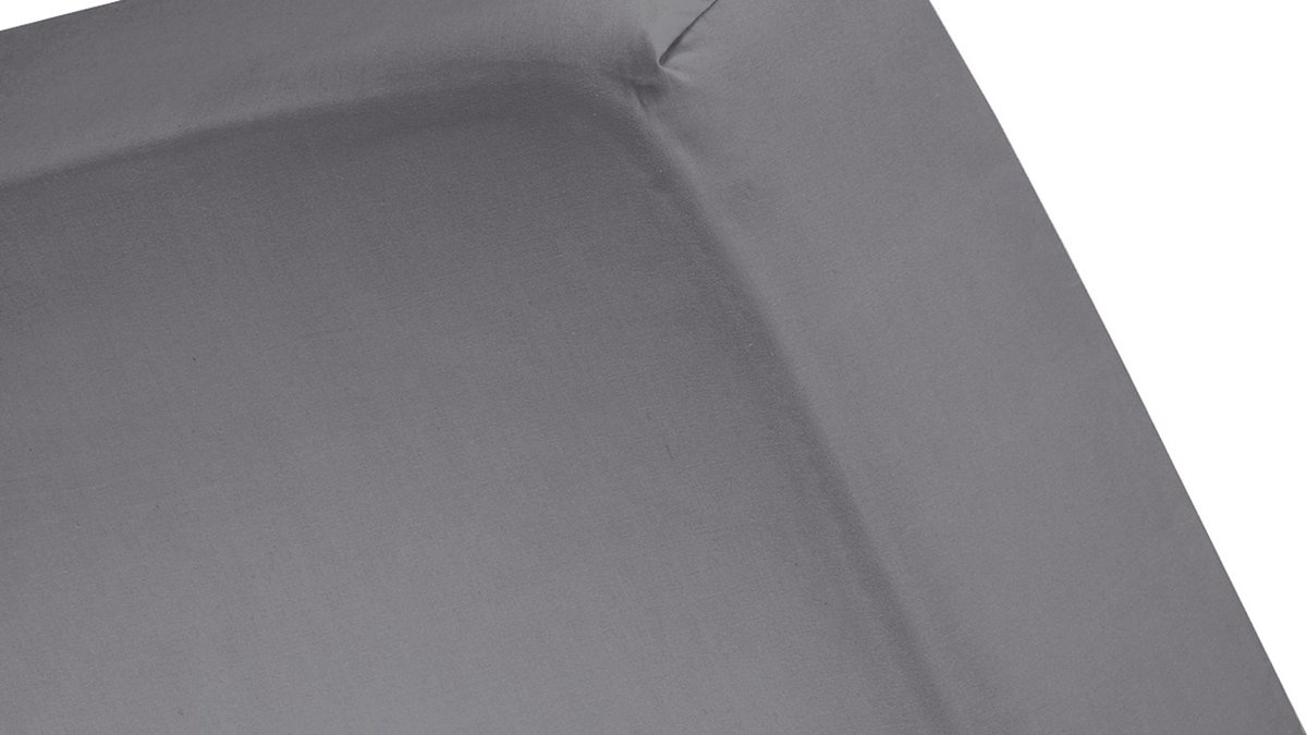 Cinderella Hoeslaken Basic Katoen 30cm Hoekhoogte - anthracite - Grijs