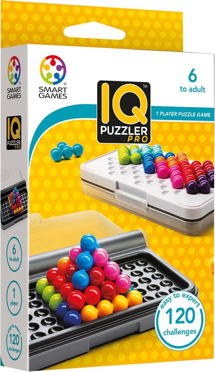 Smart Games IQ Puzzler Pro (120 challenges) breinbreker - Geel