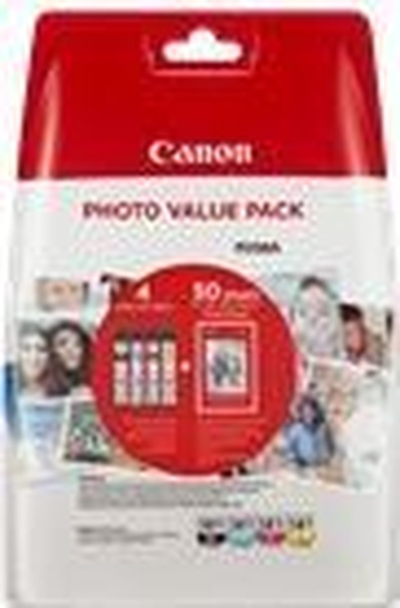 Canon CLI-581 Photo Value Pack + GP-501 Fotopapier - Geel