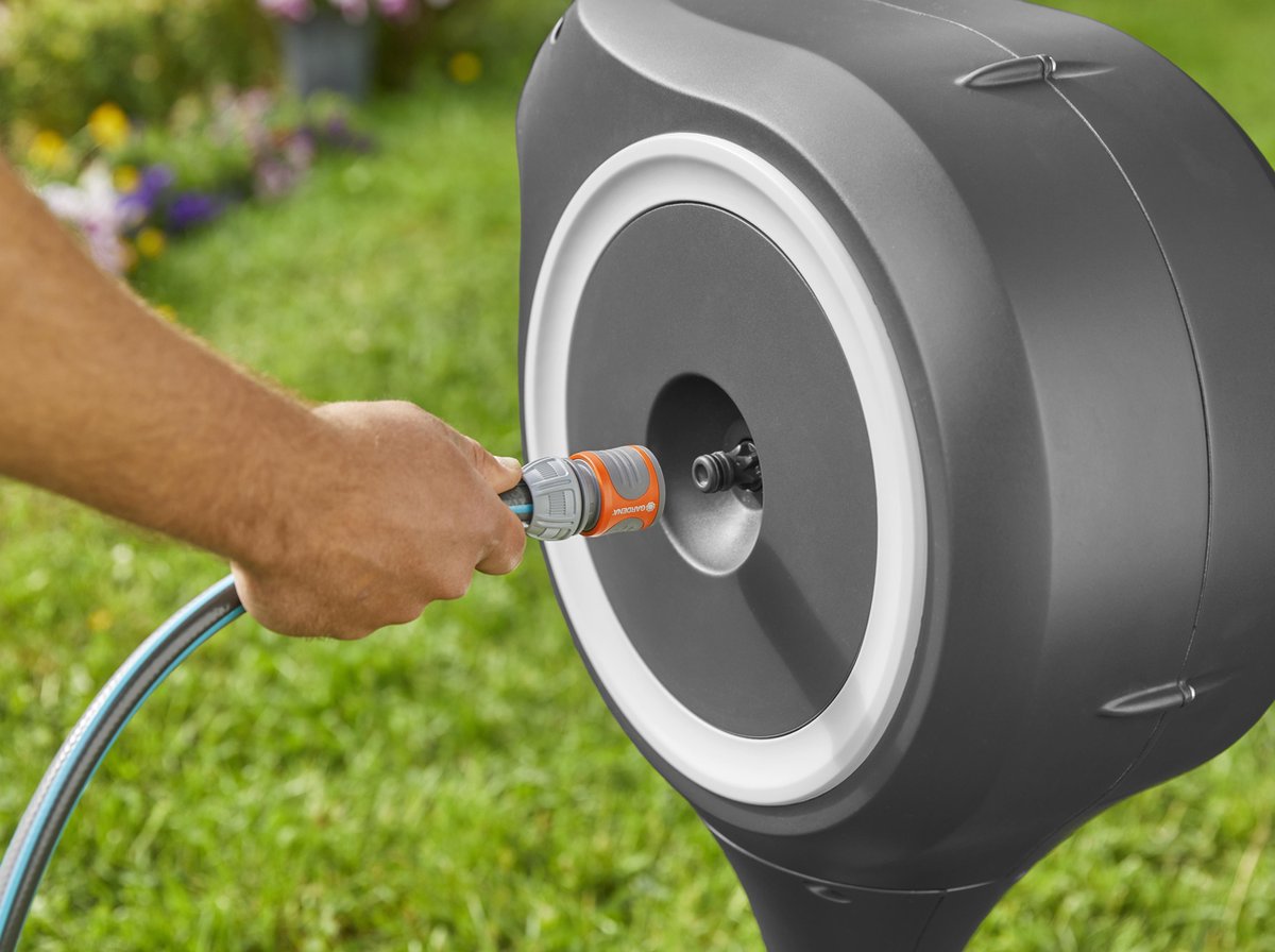 GARDENA Tuin slangenbox 15 RollUp S wit