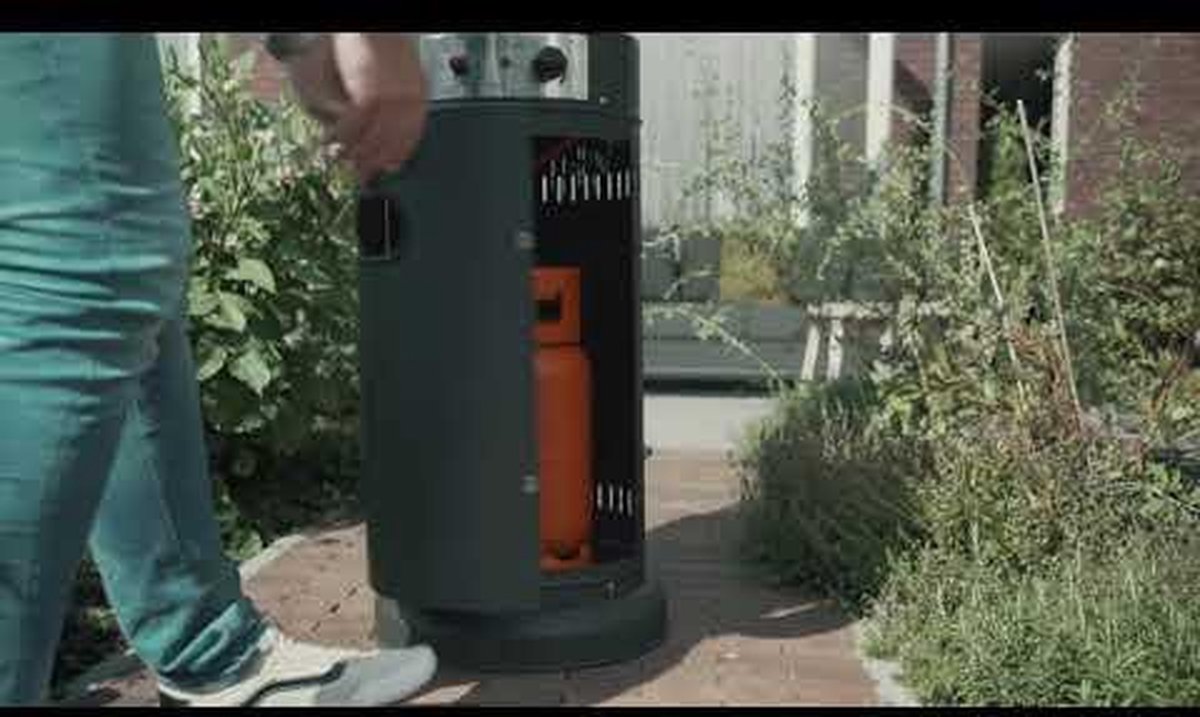 EUROM Flameheater round 11000 Terrasverwarmer 11000 Watt | 324327 - Zwart