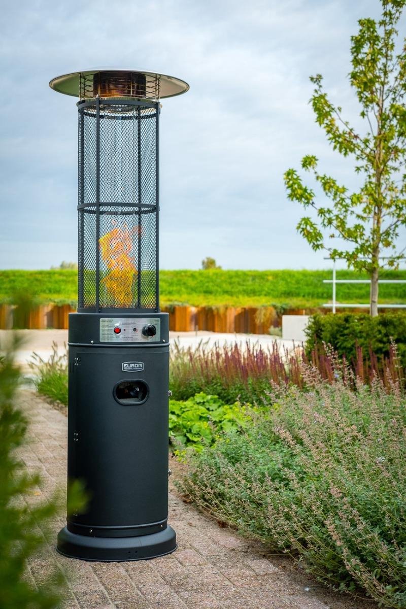 EUROM Flameheater round 11000 Terrasverwarmer 11000 Watt | 324327 - Zwart