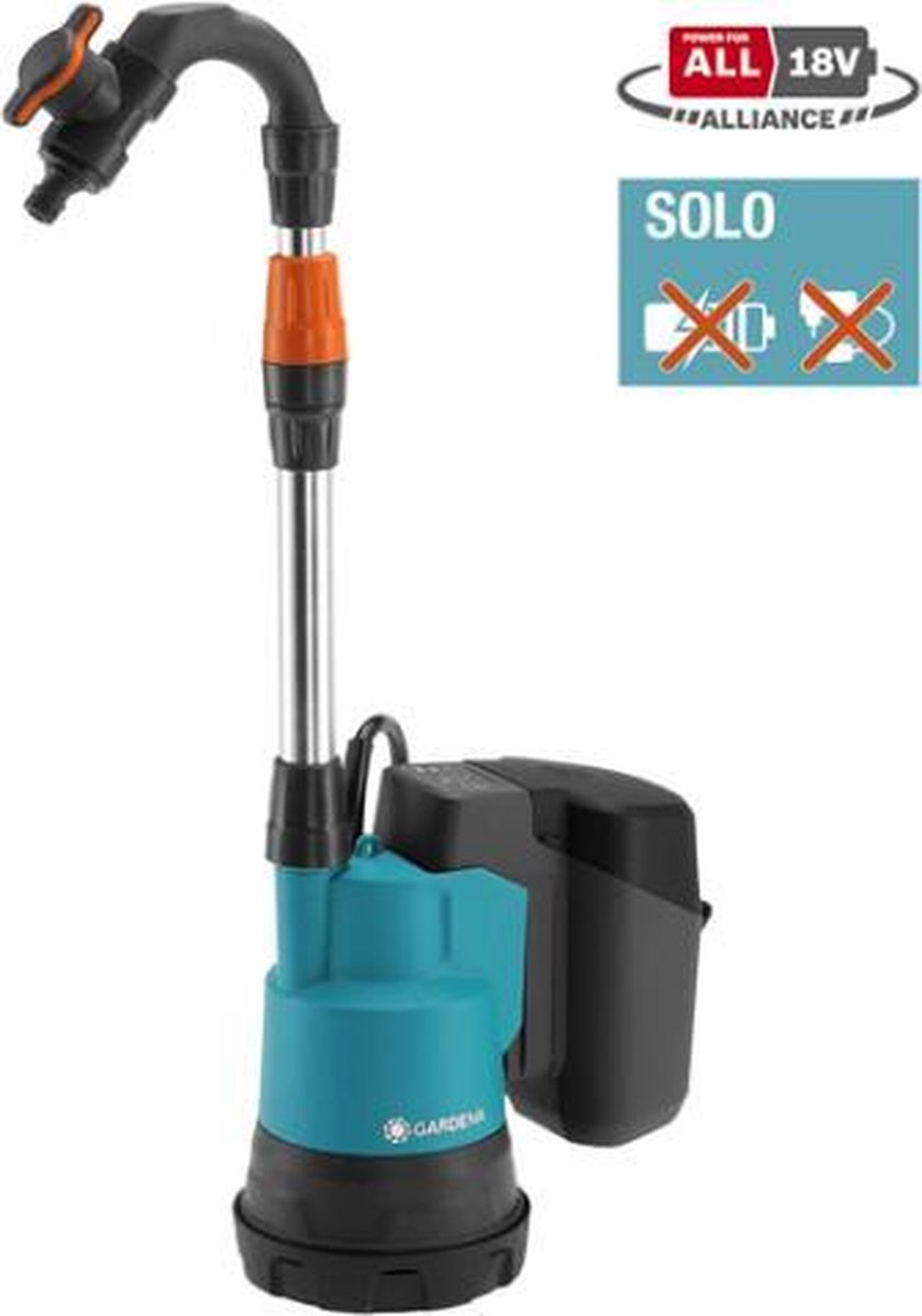 GARDENA Regentonpomp 2000/2 18V P4A solo (zonder accu)