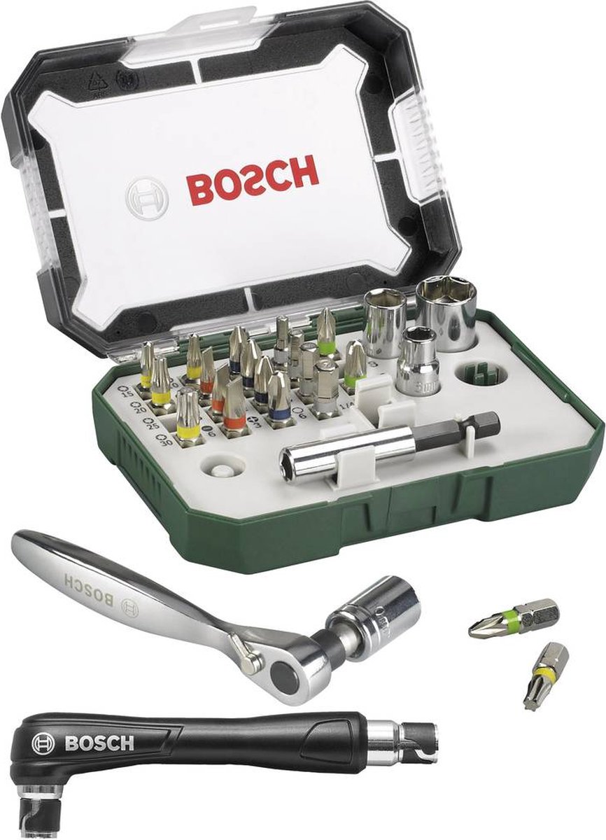 Bosch 2607017392 27-delige bitset incl. ratel - PL/PZ/PH/Torx