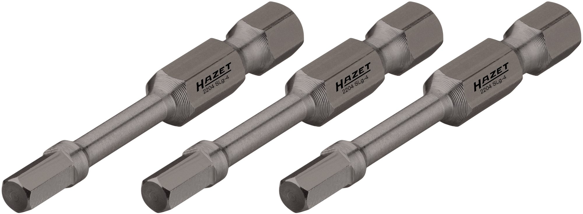 Hazet 2204SLG-8/3 3-delige Krachttorsiebits - Zeskant - 8 x 50mm