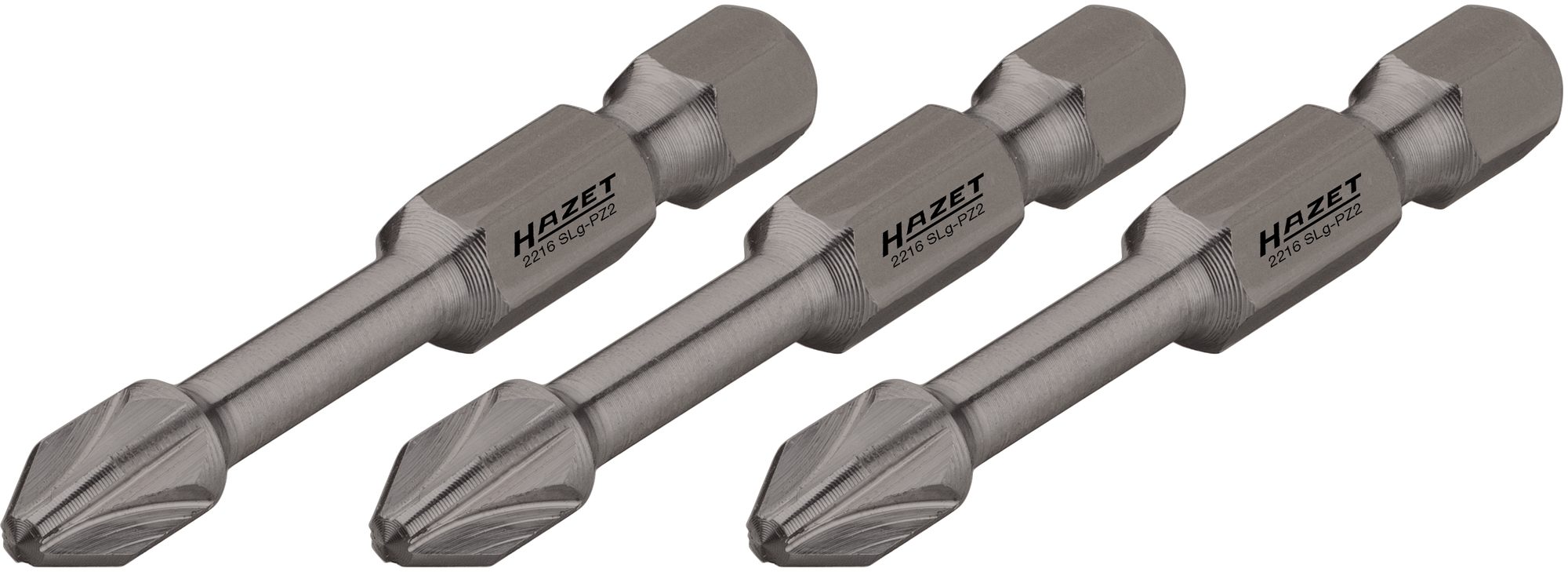 Hazet 2216SLG-PZ3/3 3-delige Krachttorsiebits - Zeskant - PZ3 x 50mm
