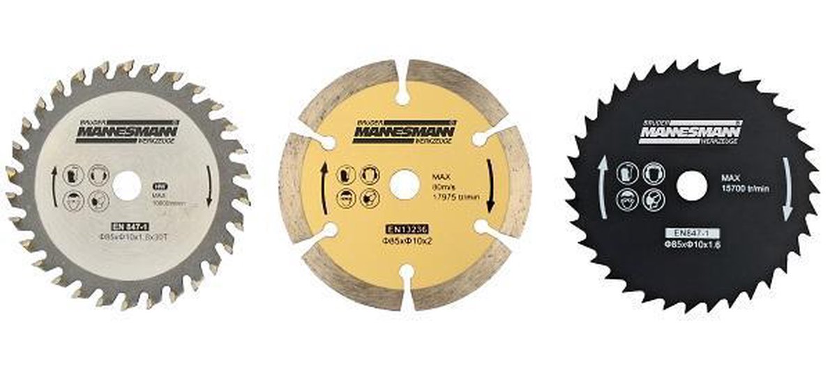 Brüder Mannesmann 12891 Handcirkelzaag - 600W - 85mm