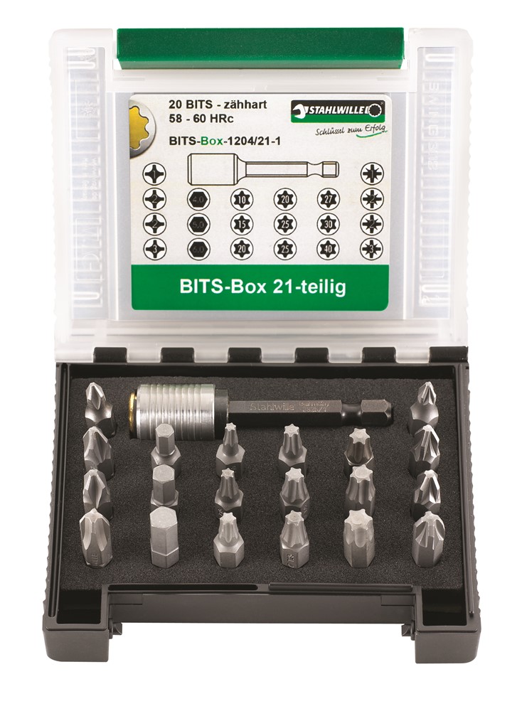 Stahlwille 1204/21-1 21-delige Bitset in cassette