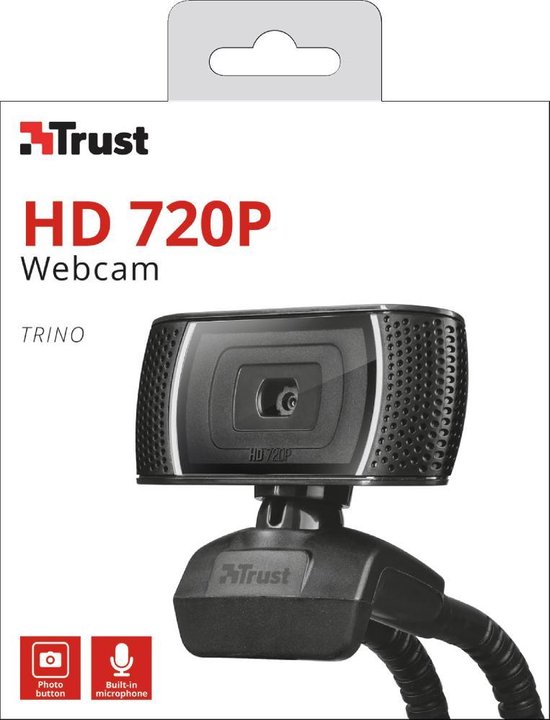 Trust Trino HD Video Webcam - Zwart