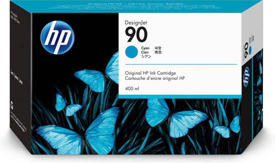 HP 90 - Inktcartridge / Cyaan / 400 ml (C5061A)