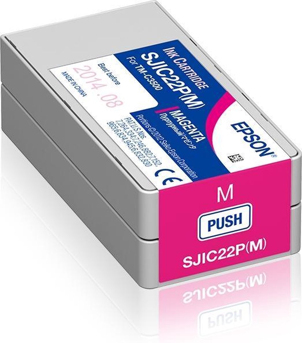 Epson SJIC22P(M): Ink cartridge for ColorWorks C3500 - Magenta